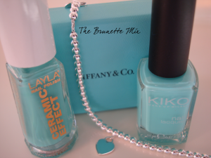 Tiffany bracelet and nailpolish